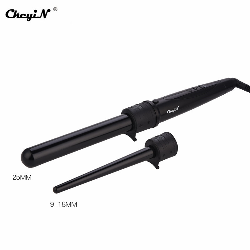 Ckeyin lokówka lokówki robić włosów 9-32MM profesjonalne kędzior żelazka 0.35 robić 1.25 Cal ceramiczne narzędzia robić stylizacji włosów tong wymienne 45: HS003HD i A