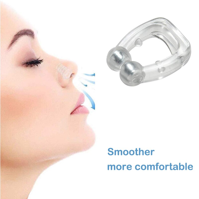 Apneu-Guard Neus-Clip Stop Snurken Night-Apparaat Slaap-Lade Anti-Snurken Magnetische Silicone 3 stuks Slaap Aid Snore Reductie Apparaat