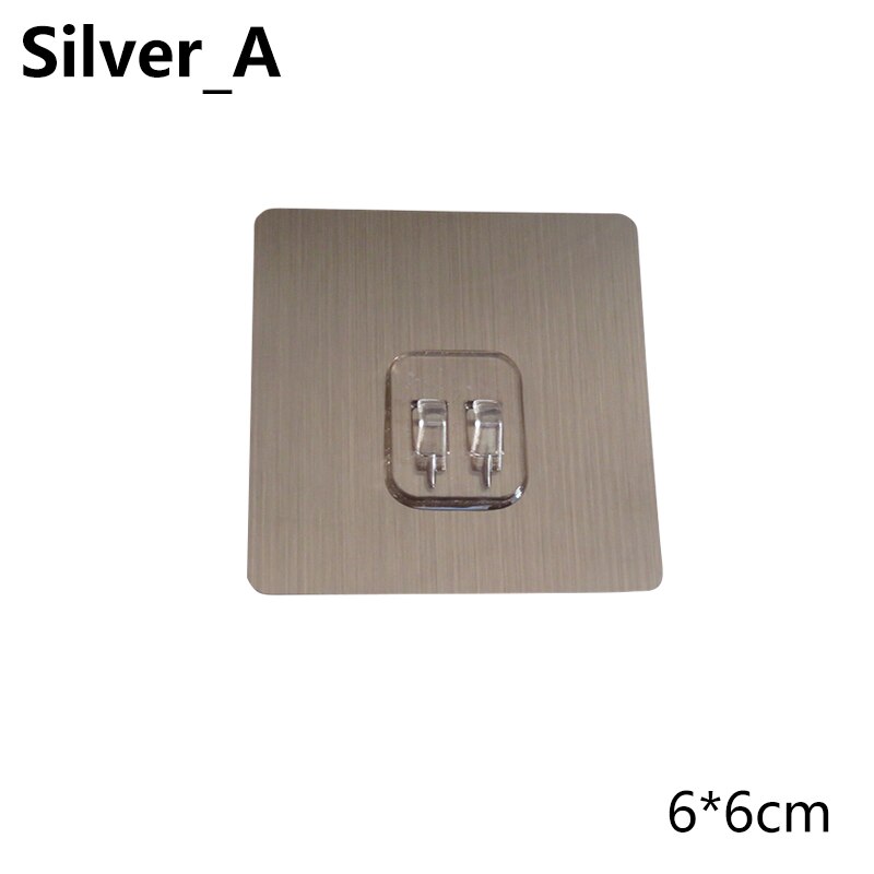 4 stuks plastic haken voor thuis, waterdichte klevende haak voor keuken, badkamer, plank, sticker, muur, sterke klevende haak, hanger: 6