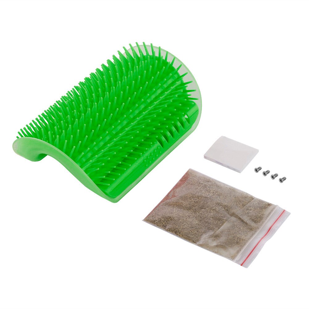 Brosse auto-toiletteuse pour chat, accessoire de toilettage pour animaux de compagnie, peigne pour l&#39;épilation des poils, peigne de Massage d&#39;angle mural avec peigne chatouillant, produit pour chat