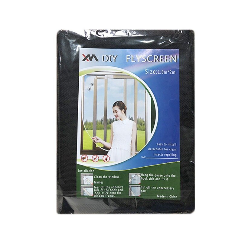 Summer Self-Adhesive Window Screen Mesh Anti-Mosquito Screen Window Net Screen Window DIY Can Be Cut And Encrypted Screen: C