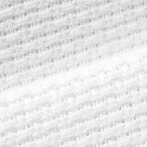 9th tissus de point de croix blancs/noirs/rouges/blanc cassé 50 x 50cm 14 toile aida  (14 ct)  fils: Rouge