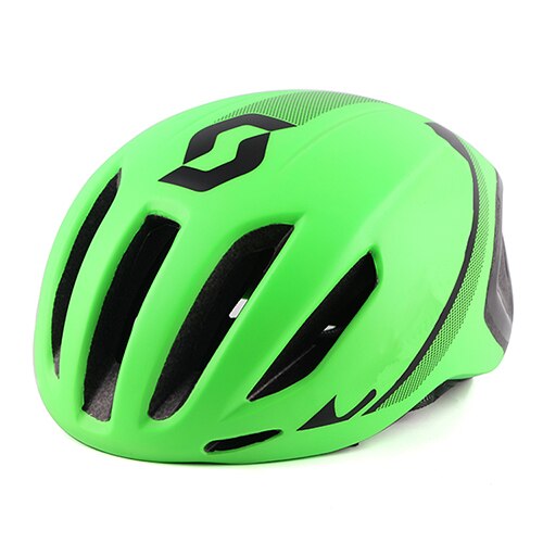 Rød cykelhjelm landevejscykelhjelm aerohjelm voksne mænd triathlon tri race cykel tt hjelme casco ciclismo bicicleta hombre: Grøn