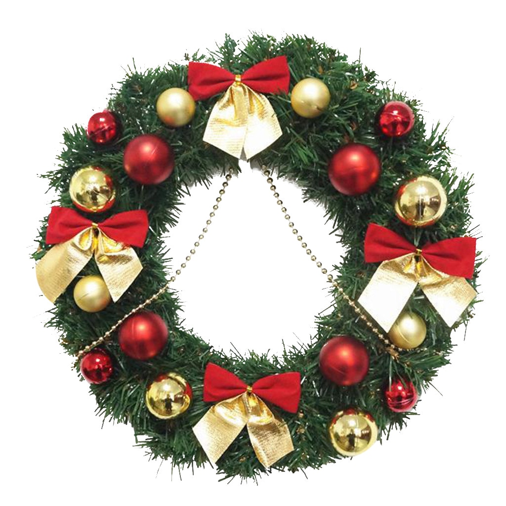 Garland Arrangement Christmas Ornament Christmas Wreath Decorative 30CM Garland flower frame Home Decor DIY floral Wreath: B