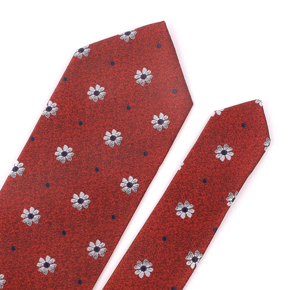 Blomsterhalsbånd til mænd kvinder klassisk jacquard slips til bryllup forretningstøj tynd slips slank mænd slips gravatas