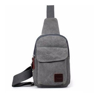 Canvas Mannelijke Toevallige Vintage Crossbody Tassen mannen Kleine Reizen Schoudertas Flap Messenger Bag Phone Pouch Voor Mannen bolso mujer: grey