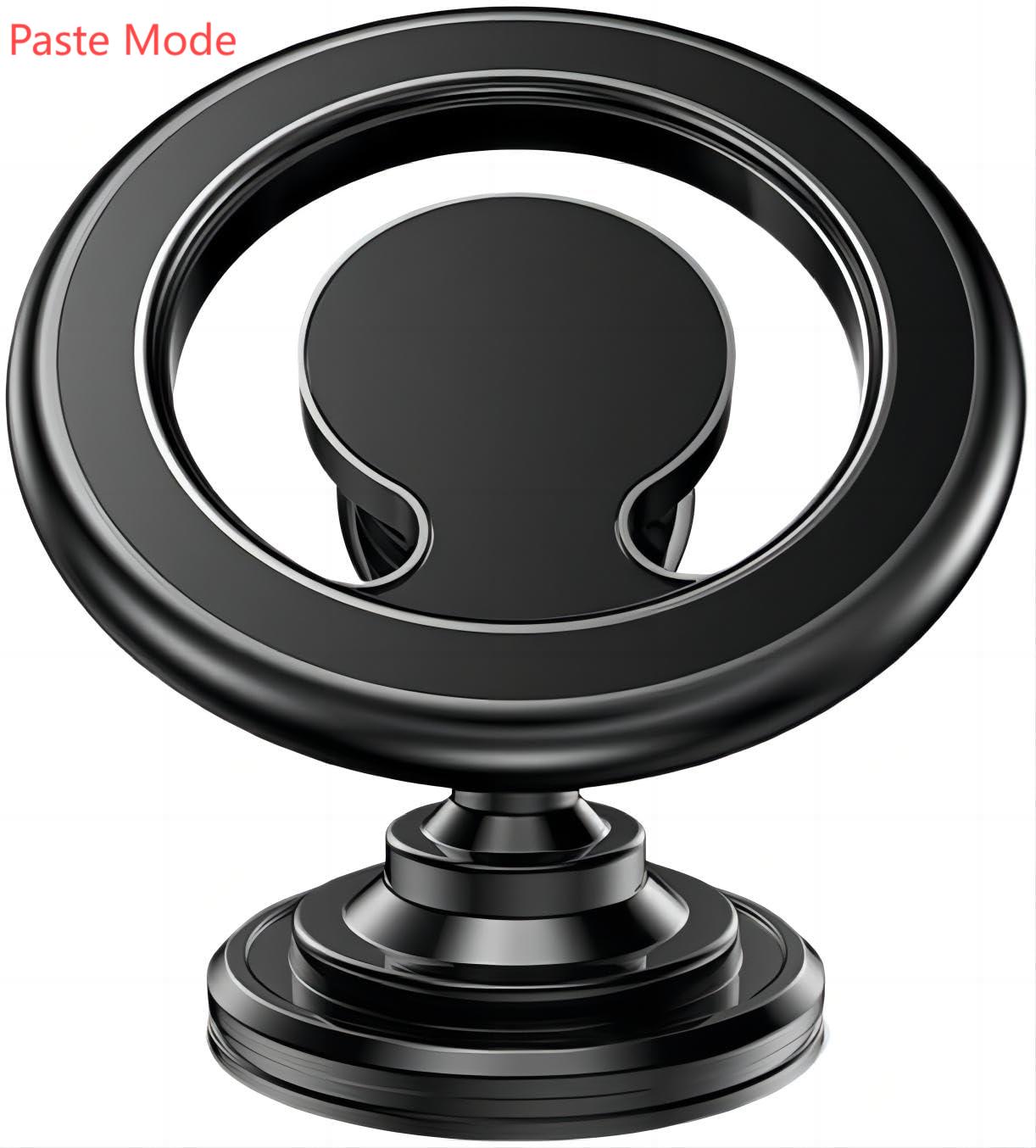 magnetische telefoonstandaard, draaibaar dashboard zwart, montagesteun GPS mobiele beugel in auto voor Macsafe iPhone 15 14 13 12: Black