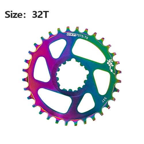 BXT 32T 34T 36T 38T vtt vélo de route manivelle en alliage d'aluminium roue à chaîne simple plaque plateau pour gx xx1 X1 x9 GXP: WHITE
