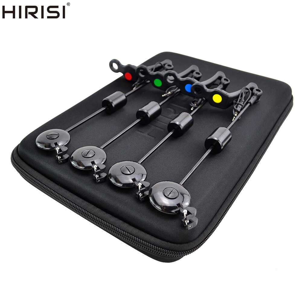 Hirisi LED Carp Fishing Swingers Off Indicator 4 Color In Ritse Case Carp Visuitrusting B2022