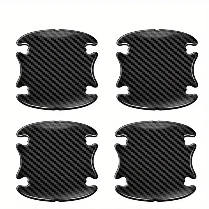 Carbon Faser Auto Tür Griff Schüssel Scratch Schutz Aufkleber Protector Autos Aufkleber Auto Griff Anti-kollision Schutz Streifen: Rot