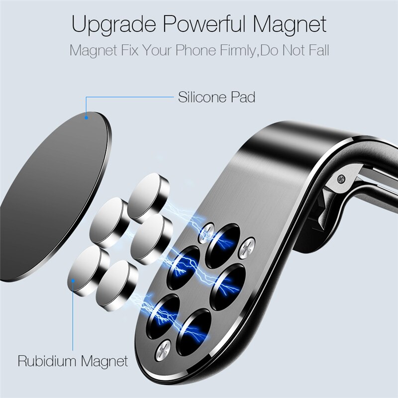 360 Metal Magnetic Car Phone Holder Stand for Citroen C2 C3 C4 C4L C5 DS DS4 DS4S DS5 DS6 DS7 DS5LS DS3