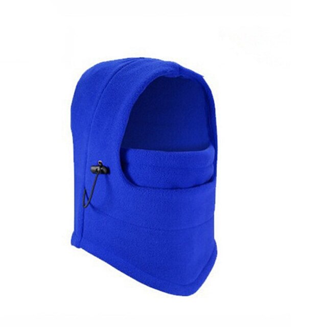 1 Piece of Washable Mask Solid Color Windproof Seamless Outdoor Cycling Warm and Breathable Mask: Blue - 1Pcs