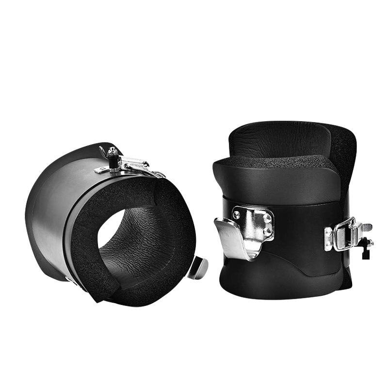 Botas de inversión antigravedad para gimnasio en casa, soporte de mano para postura de columna vertebral, entrenamiento de inversión, para colgar, equipo de ejercicio: Black