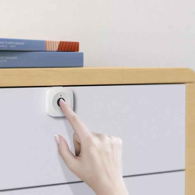 Xiaomi-cerradura inteligente YEELOCK para cajón y armario, bloqueo sin llave, antirrobo, de seguridad para niños, con huella dactilar