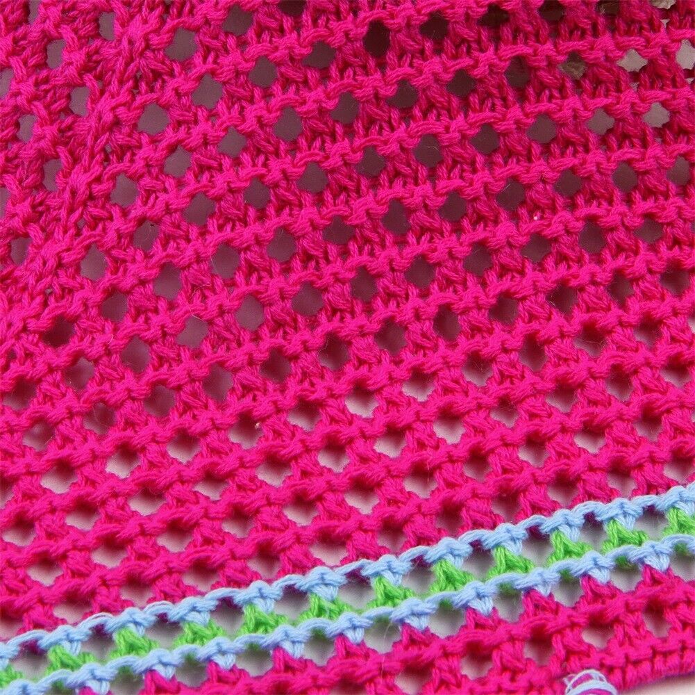 Novo infantil da criança da menina do bebê verão crochet topos bebê tecelagem avental retalhos macacão playsuit bonito roupas de moda