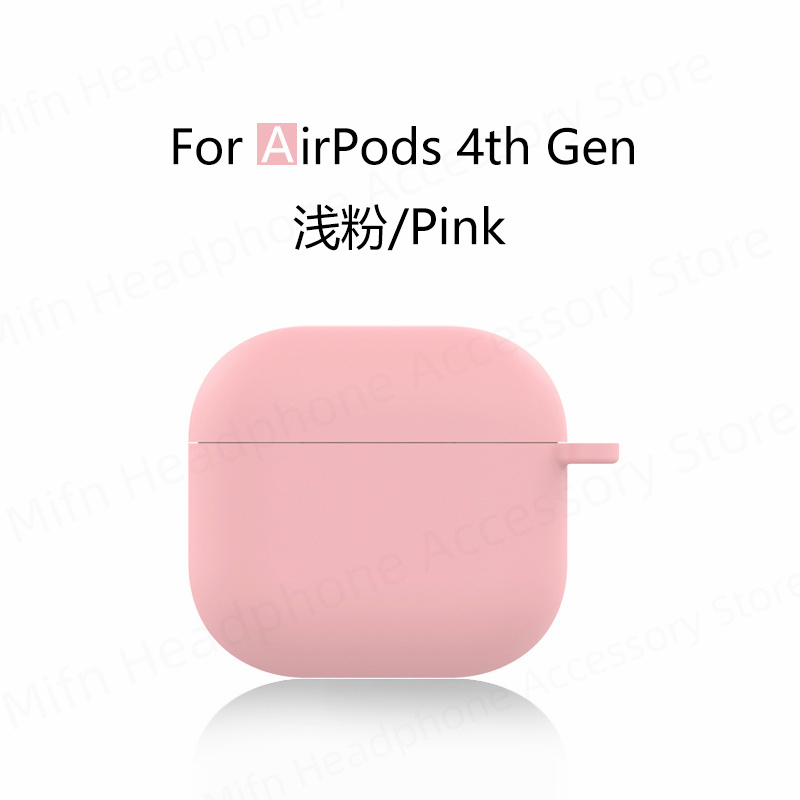 Para nuevos airpods 4 funda para auriculares apple funda protectora de silicona líquida para airpods 4 funda para auriculares inalámbricos Bluetooth: Gris oscuro