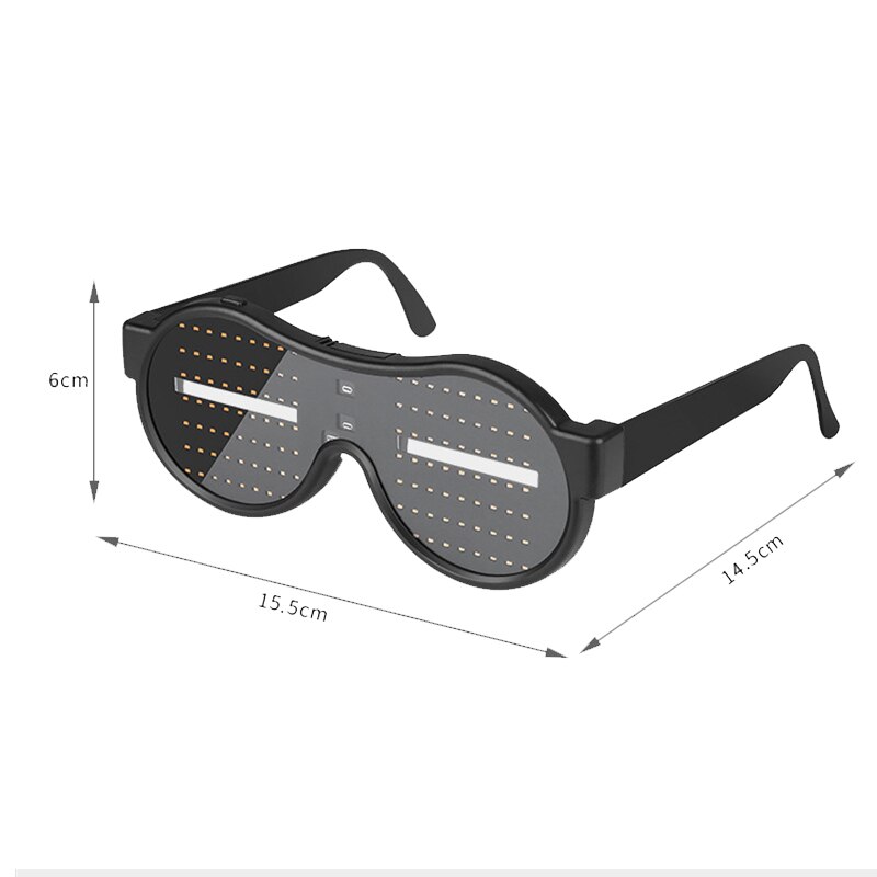 1pc shiny toy display dynamic pattern glows in dark toys Glasses party halloween christmas