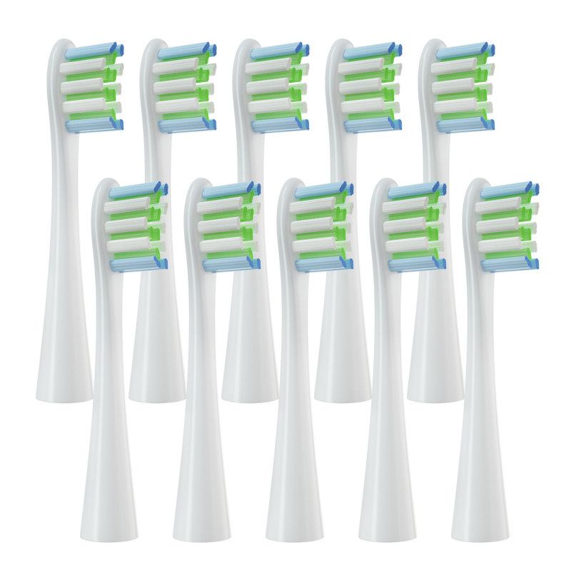 Têtes de brosse à dents électrique pour Oclean, avec capuchons hygiéniques, emballées sous vide. Pour tous les modèles Oclean x pro Elite, X, X Pro, Flow, F1, Air 2: Marron