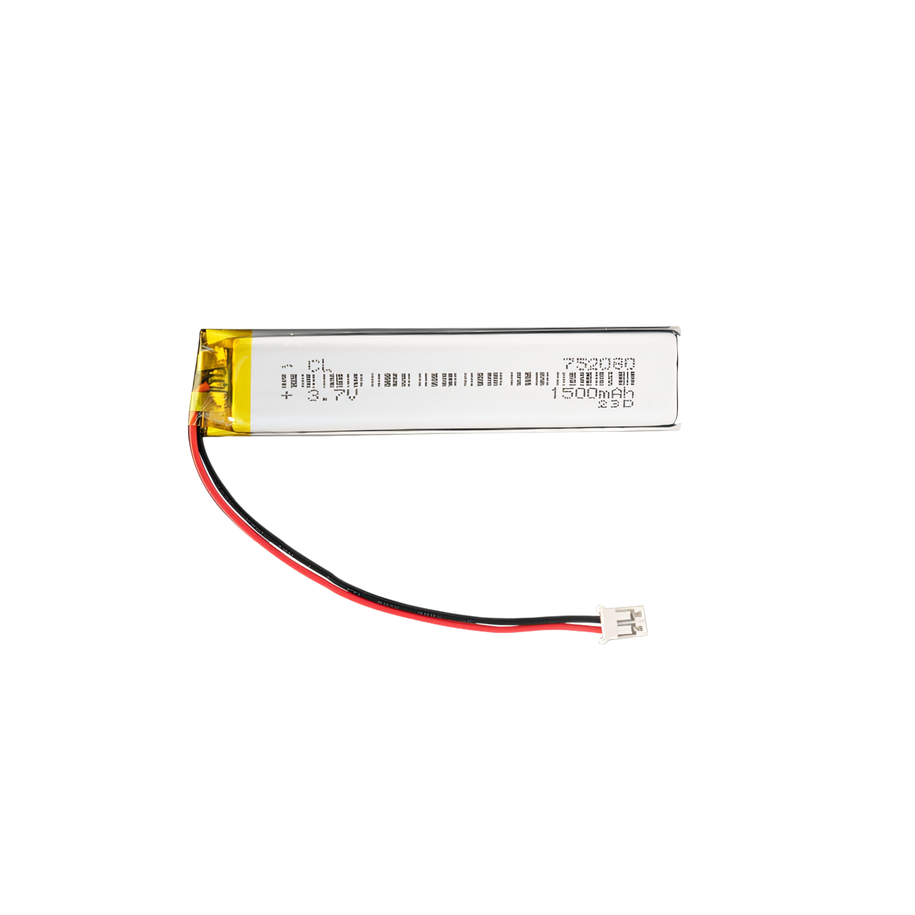 1500 mAh z.SHTV 752080 Lithium-polymeer Li-ion batterij voor speelgoedgps, mp3, mp4-luidspreker, kaartlezer, vervanging van de camerabatterij.