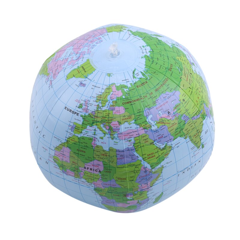 1 stuk 32cm opblaasbare wereldbol kaart bal squishy speelgoed vroege educatie aardrijkskunde speelgoed kaart ballon strandbal speelgoed voor kinderen