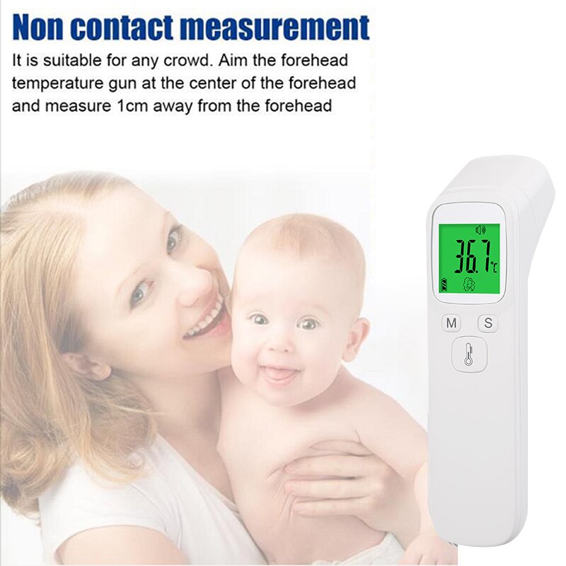 Contactloze Temperatuur Multifunctionele Meting Apparaat Infrarood Digitale Thermometer Voorhoofd Oor Lichaam Koorts Termometre