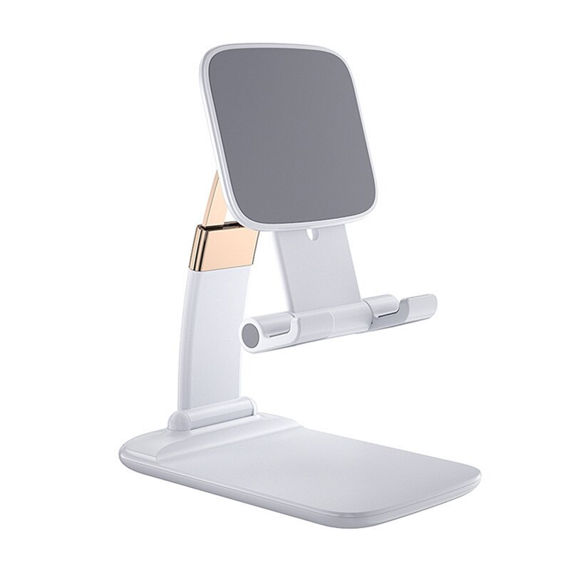 Smoyng-suporte de mesa para celular, dobrável, portátil, suporte para tablet, iphone, ipad, 4 a 10 polegadas: White Stand