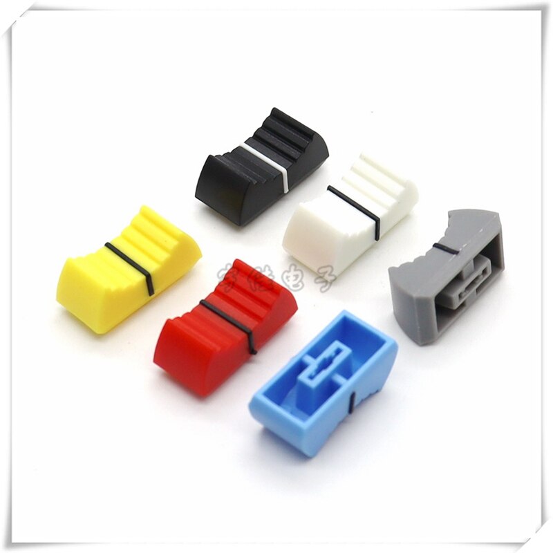 10 Piece 24*11.5*11MM straight slide potentiometer mixer push rod plastic cap console volume hat inner hole 4MM