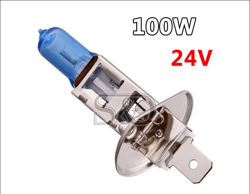 2 stücke 24V H1 100W Super Helle Weiße Lichter Halogen Birne Hohe Leistung Auto Scheinwerfer Lampe Auto lichtquelle parkplatz auto