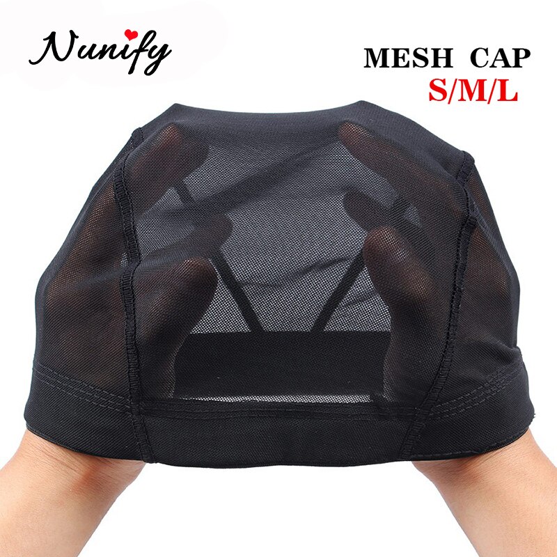 Nunify 15Pcs Mesh Dome Wig Cap Glueless Hair Net Wig Liner Cheap Wig Caps For Making Wigs Spandex Net Elastic Dome Wig Cap