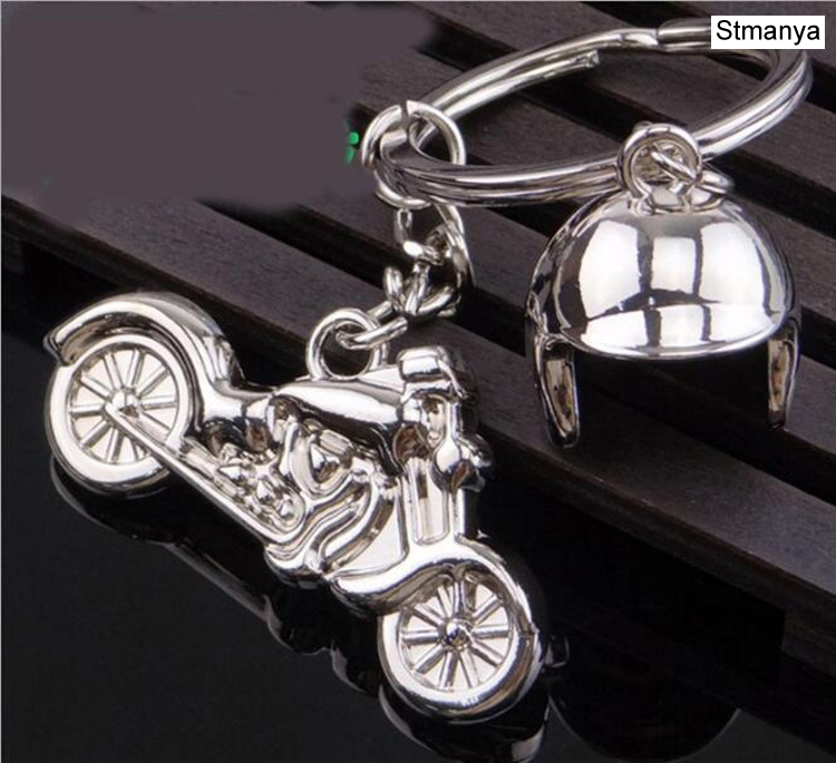 porte-clés moto breloque porte-clés en métal hommes femmes voiture porte-clés 4 couleur porte-clés meilleur bijoux: Gris clair