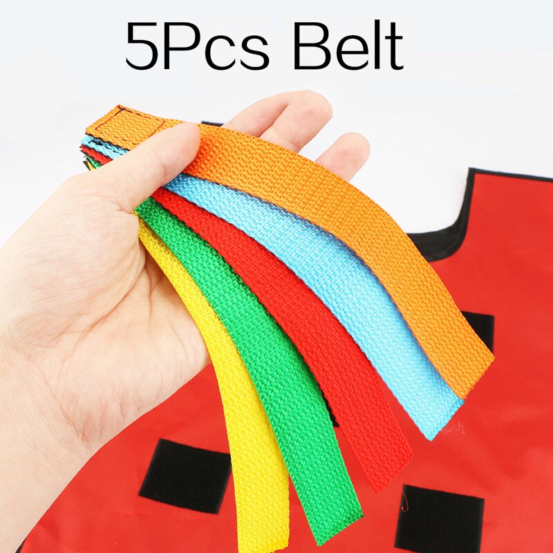 Kids Outdoor Funny Game Catching Tail Training Waistcoat Belt Props For Teamwork Sport Game Toys For Children Adult Kindergarten