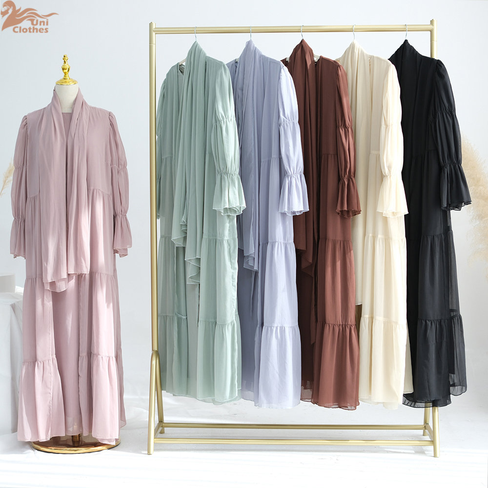 Muslimi-setti naisille ramadan arabialainen muslimi vaatimaton mekko dubai hijab abaya islamilainen juhla-asu kalkkunaviitta