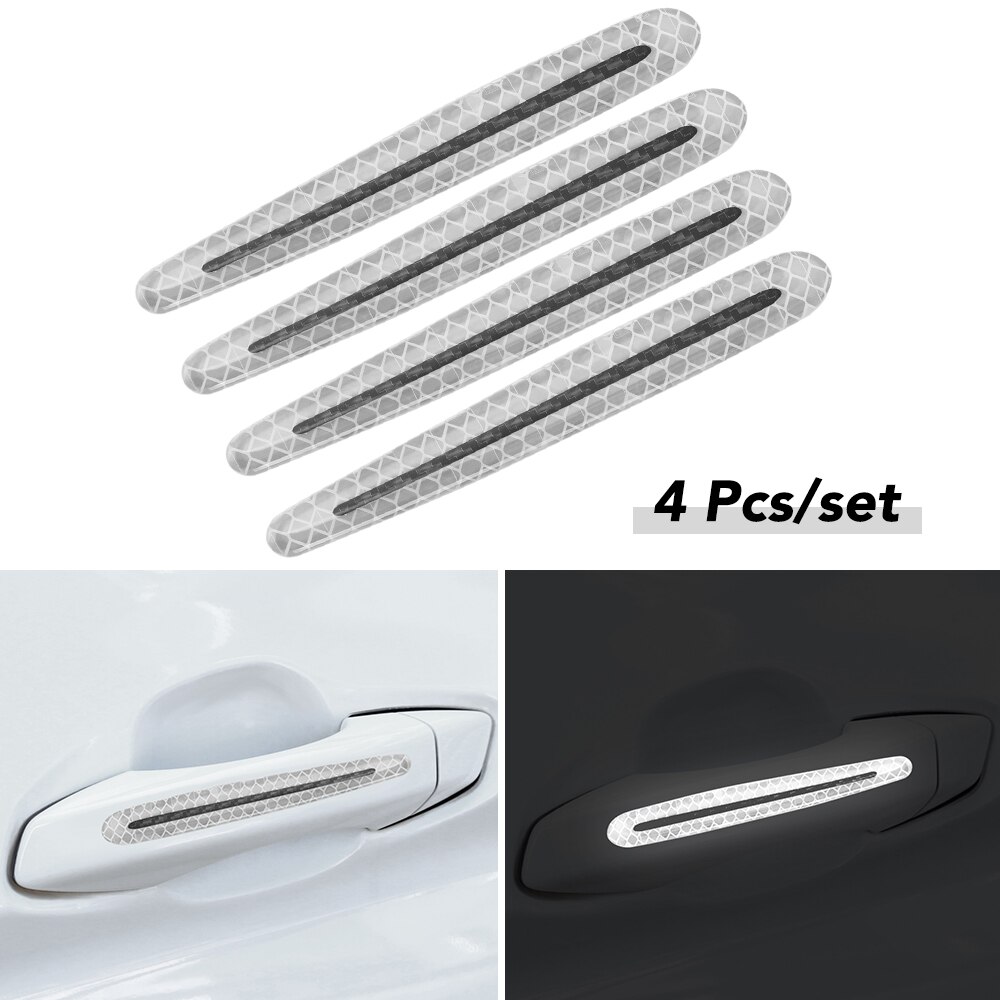 4pcs Car Accessories Door handle Sticker for Lexus NX IS ISF GS RX RX300 RX350 ES IS250 ES350 LX570 CT200: Silver