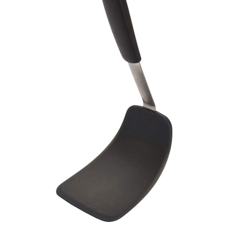 Flexible Silicone Spatula Turner Perfect for Flipping Eggs Burgers Crepes and More