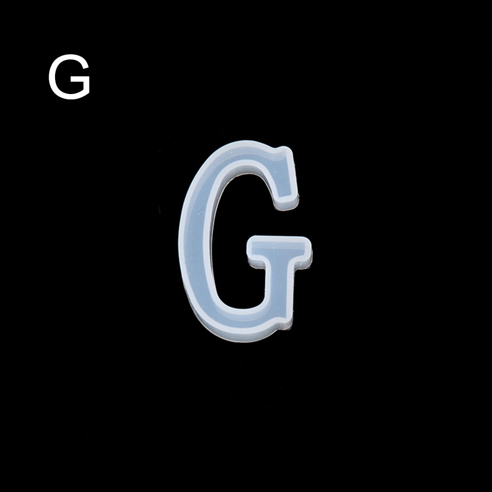 Thuis handgemaakte mal az alfabet engelse letters siliconen mal knutselen sieraden maken diy transparante epoxyhars mallen voor sieraden: G