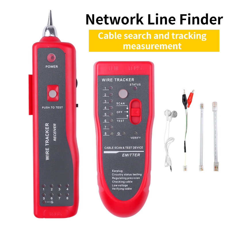 LAN-Netzwerkkabeltester Cat5 Cat6 RJ45 UTP STP Leitungssucher Telefonkabel-Tracker Tracer Diagnose Tone Distance Kabeltester