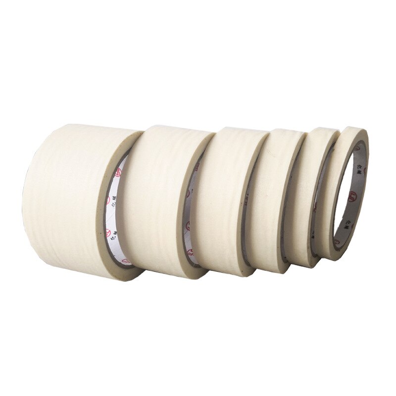 Beige Tape Automobile Spray Painting Shelter House Oil Painting Sketch Single Side Tape Daily Necessities, Width 1cm / 1.5cm/2cm: 20mm  x 20m