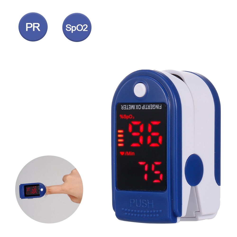 Fingerpulsoximeter blodiltmonitor iltmætningsmåler inden for 24 timer (uden batteri)