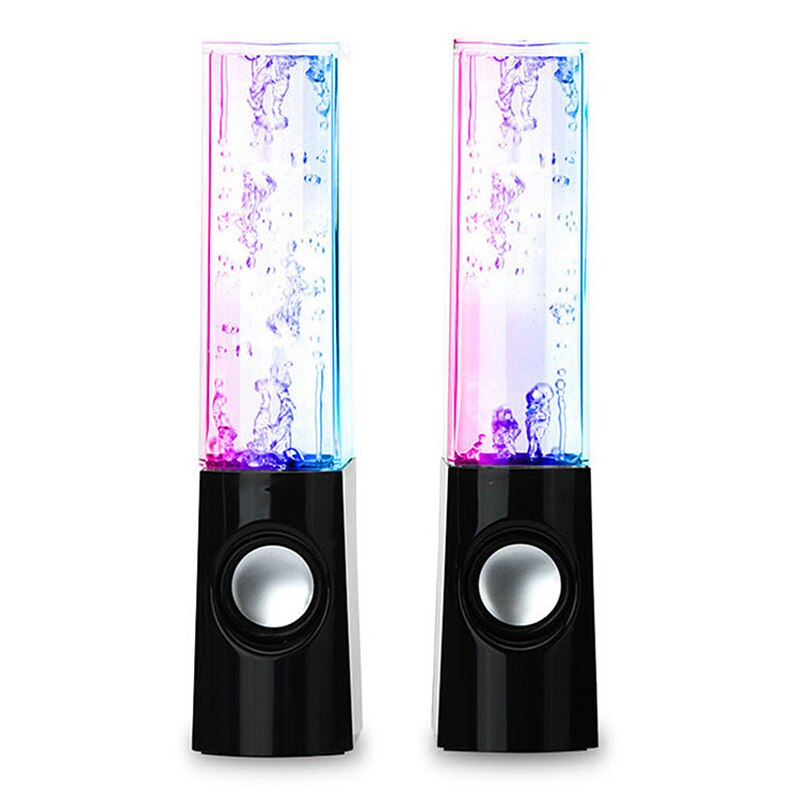 Draadloze Dancing Water Speaker Led Light Fontein Speaker Home Party JLRL88: Black