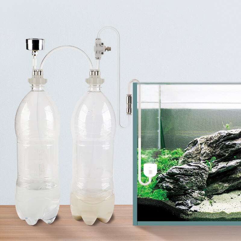 Aquarium DIY CO2 Generator Kit Water System Plants Moss Diffuser Accessories M68E