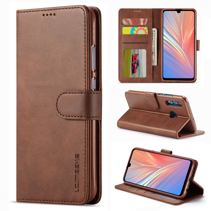 Leather Flip Case For Huawei P Smart Z Funda Wallet Card Holder Stand Luxury Cover Case For Huawei P Smart Plus Briefcase