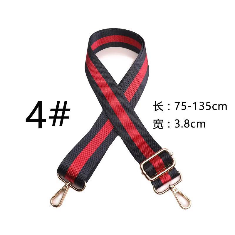 Adjustable strap for women's bag National wind colours Wide shoulder straps Crosswise widened strap Mixed shoulder accessories: 4