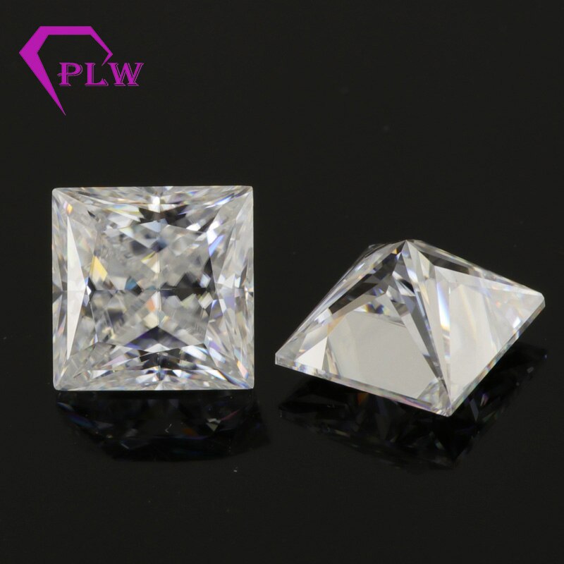 Provence jóias em preço de venda quente cor EF 4*4 milímetros corte da princesa moissanite 0.4 carat 3ex VVS para pulseira anel colar brinco