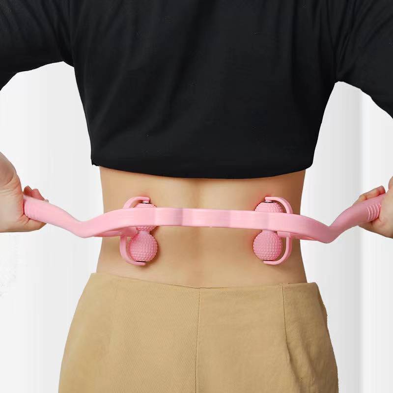 Massaggiatore multifunzione per collo terapia spalla/corpo 4/2 grilletto punto rullo strumento di auto-massaggio allevia la pressione della mano massaggio profondo