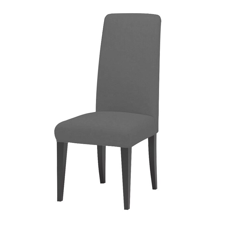 strecken Spandex Abnehmbaren Speise Stuhl Deckt Schutzhülle Wohnzimmer Büro Hochzeit Dekoration Stuhl Abdeckung: grau