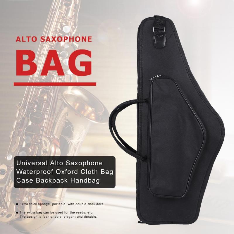 Universele Altsaxofoon Waterdicht Oxford Doek Bag Case Rugzak Handtas Shockproof Beschermen Saxofoon