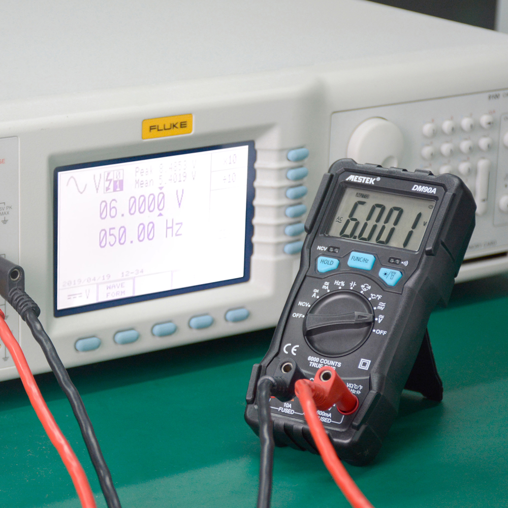 MESTEK AC DC Multimeter True RMS High Precision Multimetro DM90A Auto ...