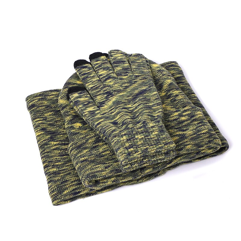 Winter Hat Scarf Gloves Set Solid Color Women Men Beanie Hats Warm Outdoor Knit Windproof Hat Hedging Cap With Lining Hats Bonet