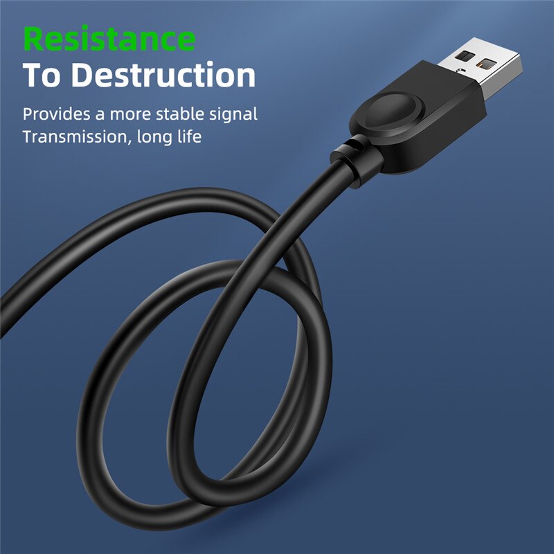 USB Extension Cable 480Mbps/s USB 2.0 Data Sync Cable Male to Female USB Extender Extension Cable 1.5m 3m Computer Camera Wire