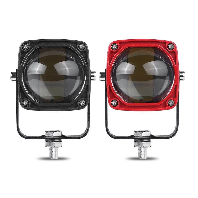 2Inch LED Work Light Black/Red Square LED Driving Light LED Pods White Yellow light 20W 2500LM For Offroad Car Truck SUV Boat